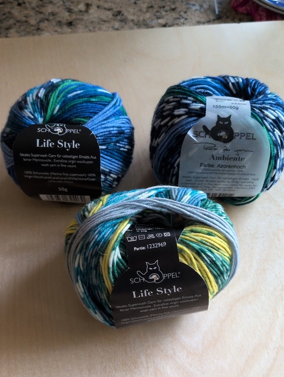 Schoppel Other - 3 Skeins "Ambiente" Schoppel Sport Weight Yarn Dana's Destash!,